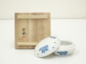 柴田好寛造　干支羊香合（共箱）